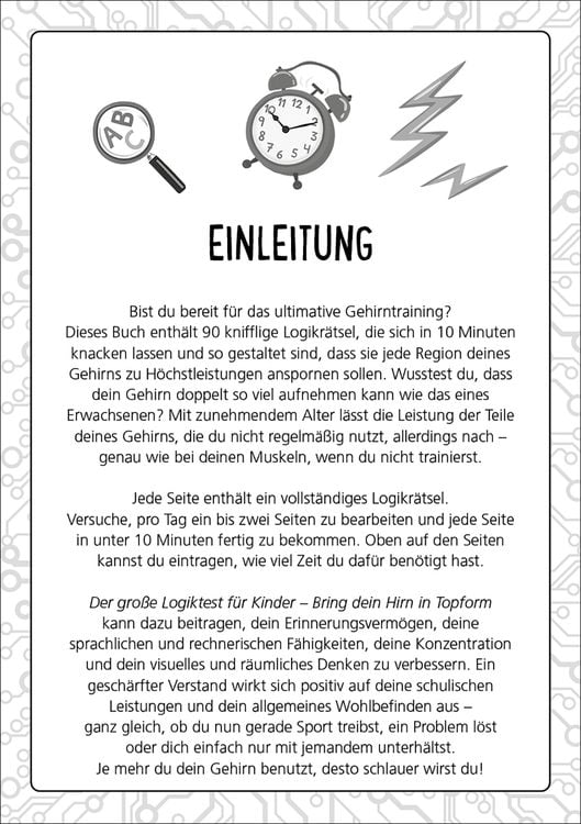 Produktbild: Der große Logiktest für Kinder - Bring dein Hirn in Topform!