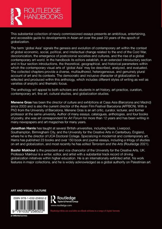 Produktbild: The Routledge Handbook of Contemporary Art in Global Asia