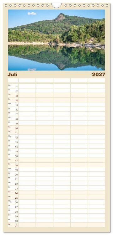 Produktbild: Familienplaner 2027 - HEGAUBERGE mit 5 Spalten (Wandkalender, 21 x 45 cm) CALVENDO