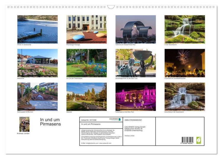 Produktbild: In und um Pirmasens (Wandkalender 2027 DIN A2 quer), CALVENDO Monatskalender