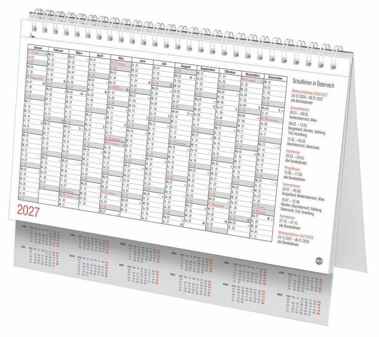 Produktbild: Schreibtischkalender &Ouml;sterreich klein 2027