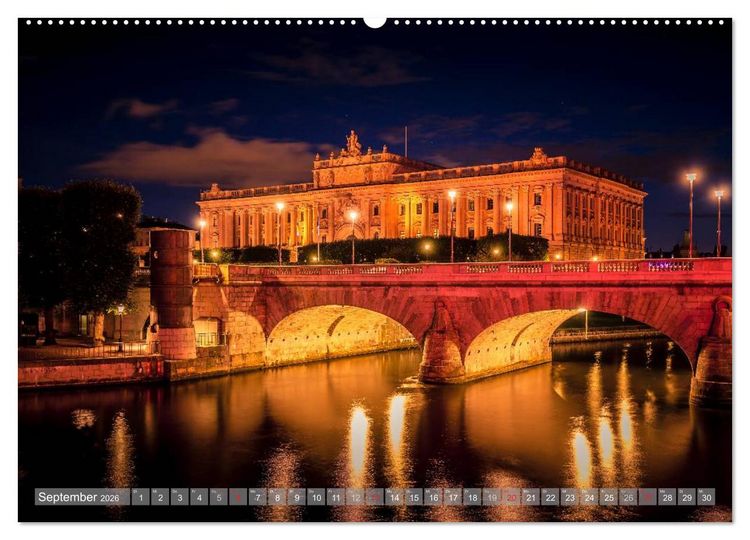 Produktbild: Stockholm - Nordische Sch&ouml;nheit (hochwertiger Premium Wandkalender 2026 DIN A2 quer), Kunstdruck in Hochglanz
