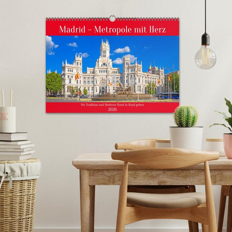 Produktbild: Madrid &ndash; Metropole mit Herz (Wandkalender 2026 DIN A3 quer), CALVENDO Monatskalender