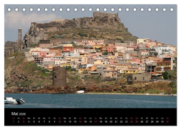 Produktbild: Sardinien 2026 (Tischkalender 2026 DIN A5 quer), CALVENDO Monatskalender