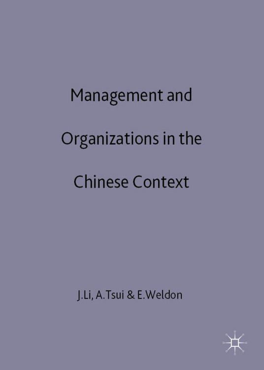 Produktbild: Management and Organizations in the Chinese Context