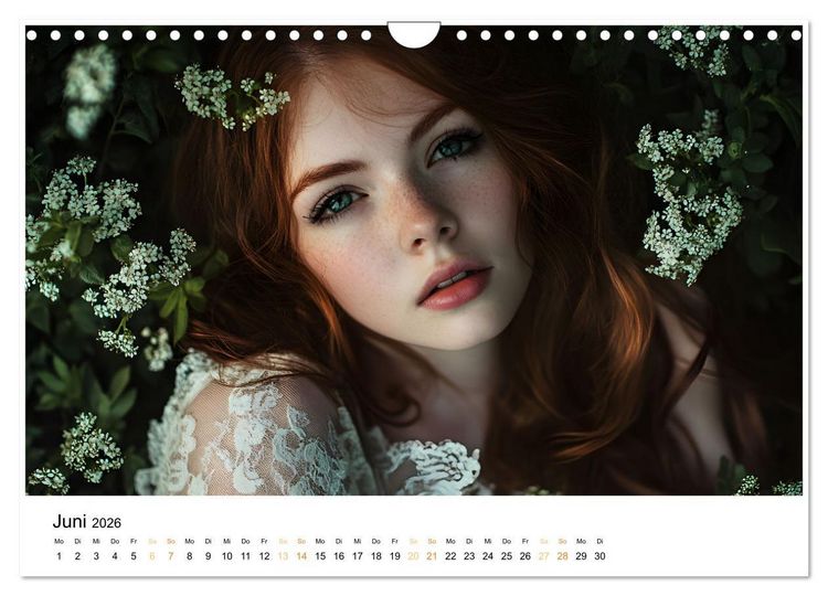 Produktbild: Magische Frauen Portraits (Wandkalender 2026 DIN A4 quer), CALVENDO Monatskalender