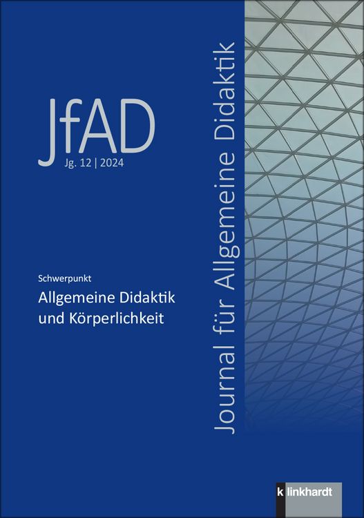 Produktbild: Journal f&uuml;r Allgemeine Didaktik (JfAD) Jg.12 / 2024