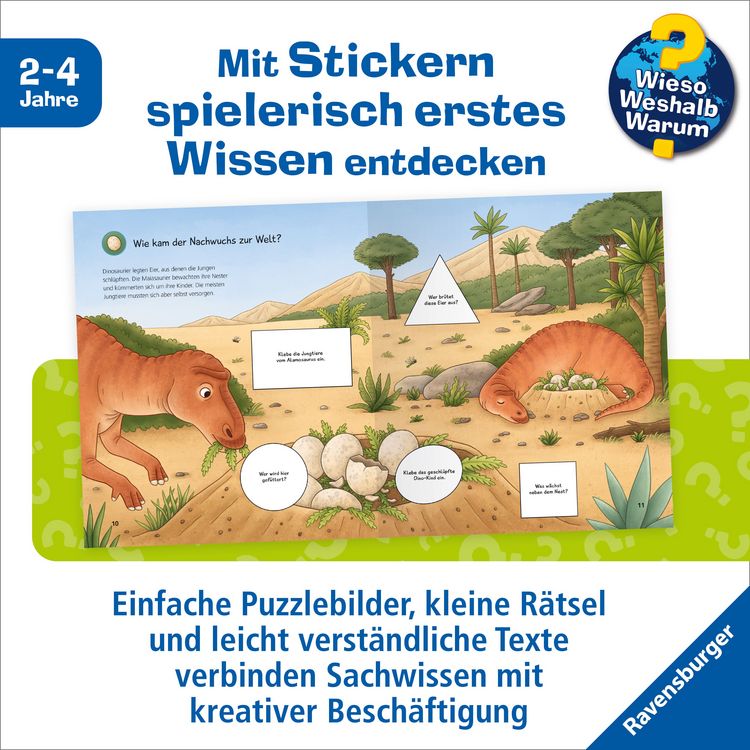 Produktbild: Wieso? Weshalb? Warum? junior Stickerheft - Dinosaurier