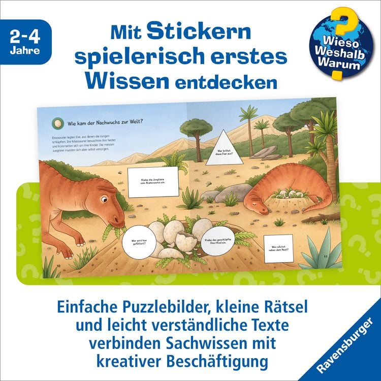 Produktbild: Wieso? Weshalb? Warum? junior Stickerheft - Dinosaurier