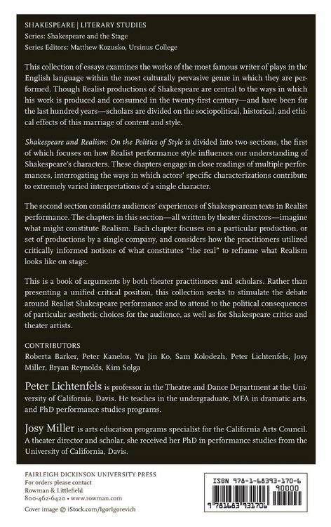 Produktbild: Shakespeare and Realism