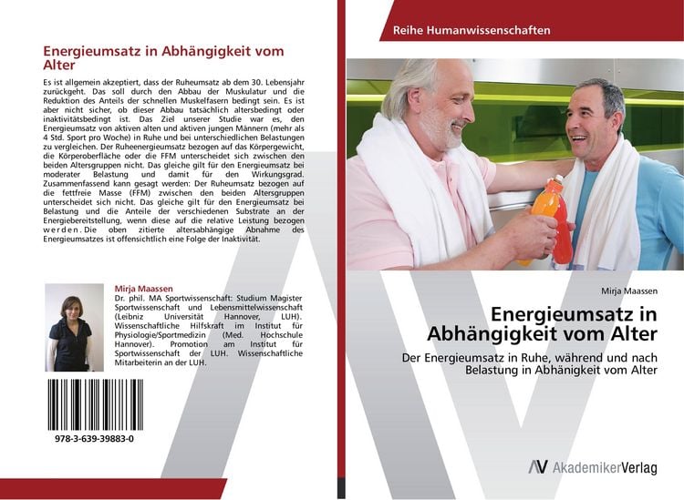 Produktbild: Energieumsatz in Abh&auml;ngigkeit vom Alter
