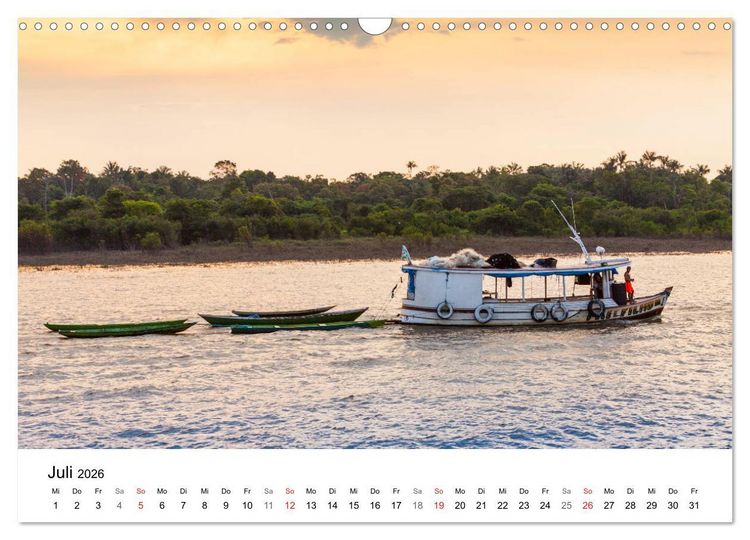 Produktbild: Mythos Amazonas - Naturparadies Brasiliens (Wandkalender 2026 DIN A3 quer), CALVENDO Monatskalender