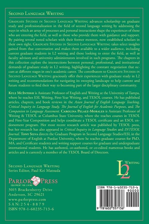 Produktbild: Graduate Studies in Second Language Writing