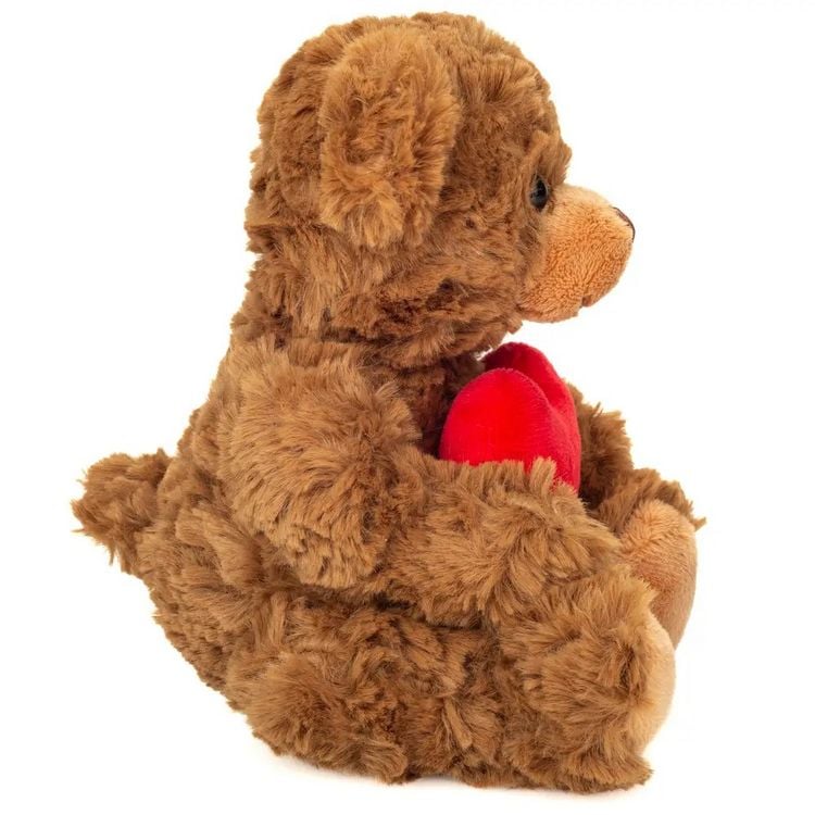 Produktbild: Teddy Hermann 91330 - Teddy mit Herz, braun, Pl&uuml;sch, 20 cm