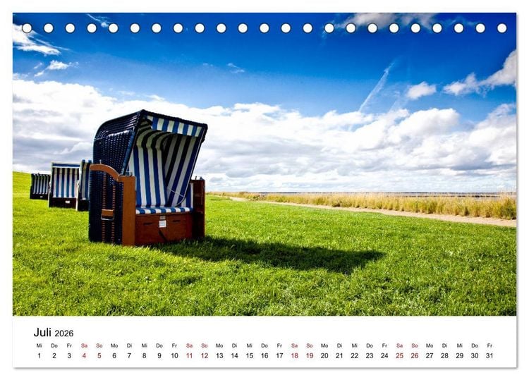 Produktbild: Friedrichskoog Spitze (Tischkalender 2026 DIN A5 quer), CALVENDO Monatskalender