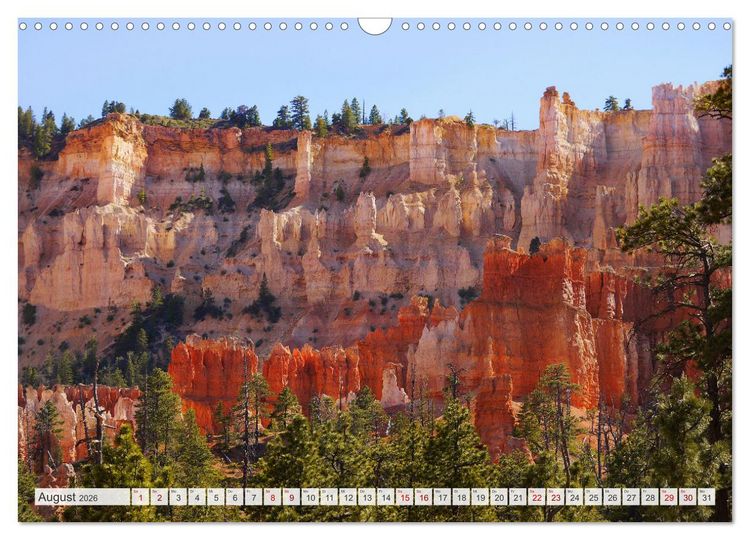 Produktbild: Bryce Canyon, Wunder der Natur (Wandkalender 2026 DIN A3 quer), CALVENDO Monatskalender