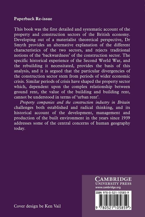 Produktbild: Property Companies and the Construction Industry in Britain
