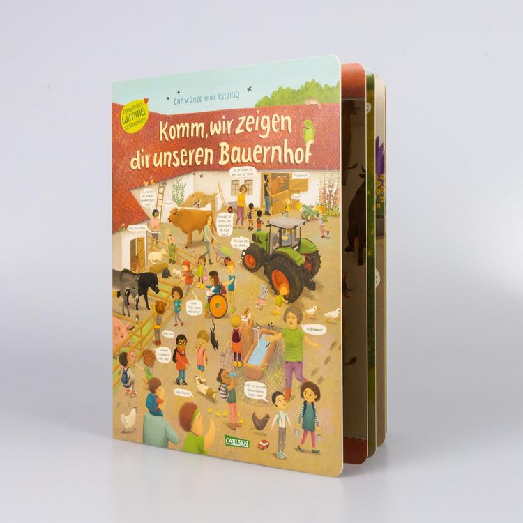 Produktbild: Komm, wir zeigen dir unseren Bauernhof (Constanze von Kitzings Wimmelgeschichten 3)