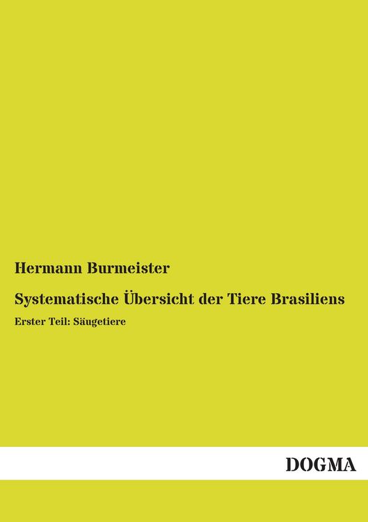 Produktbild: Systematische &Uuml;bersicht der Tiere Brasiliens