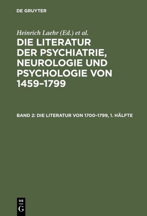 Produktbild: Die Literatur von 1700&ndash;1799