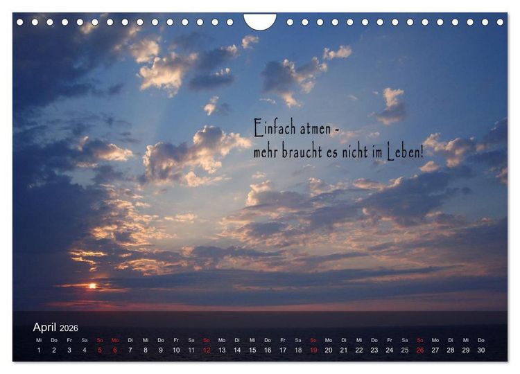 Produktbild: wundersch&ouml;ne Lichtmomente (Wandkalender 2026 DIN A4 quer), CALVENDO Monatskalender