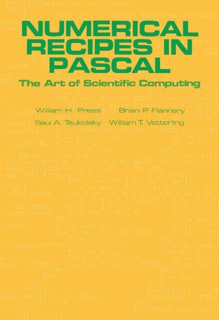 Produktbild: Numerical Recipes in Pascal (First Edition)