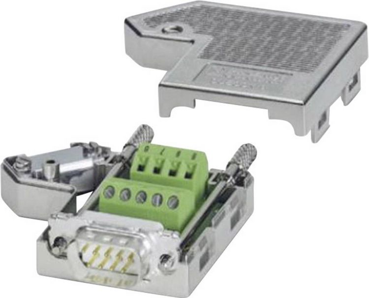 Produktbild: Phoenix Contact SUBCON 9/M-SH 2761509 D-SUB Stecker 180&deg; Polzahl: 9 Schrauben 1St.