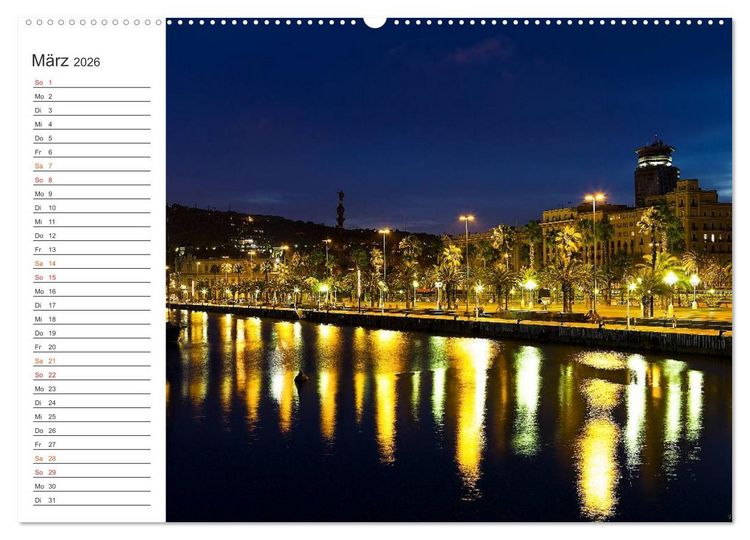 Produktbild: Metropole Barcelona (Wandkalender 2026 DIN A2 quer), CALVENDO Monatskalender
