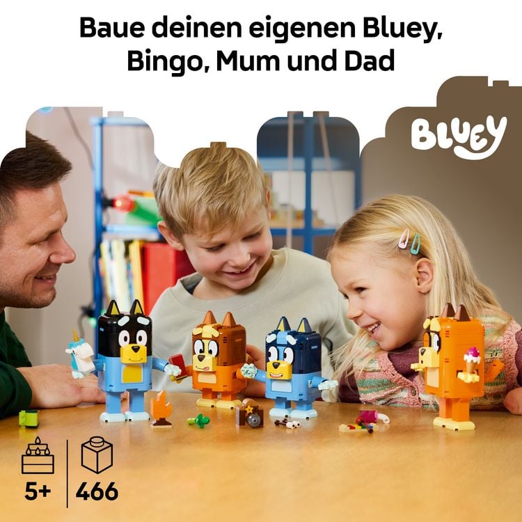 Produktbild: LEGO 11217 Blueys Familie aus LEGO Steinen, Spielzeug f&uuml;r Kleinkinder