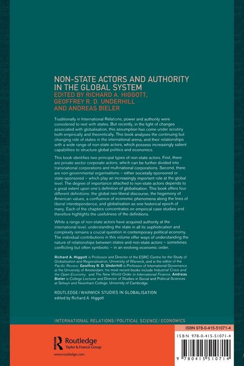 Produktbild: Non-State Actors and Authority in the Global System