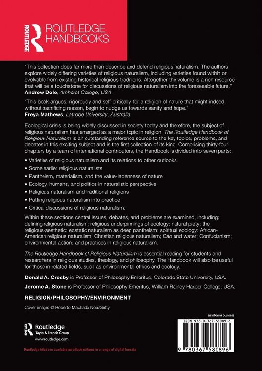 Produktbild: The Routledge Handbook of Religious Naturalism