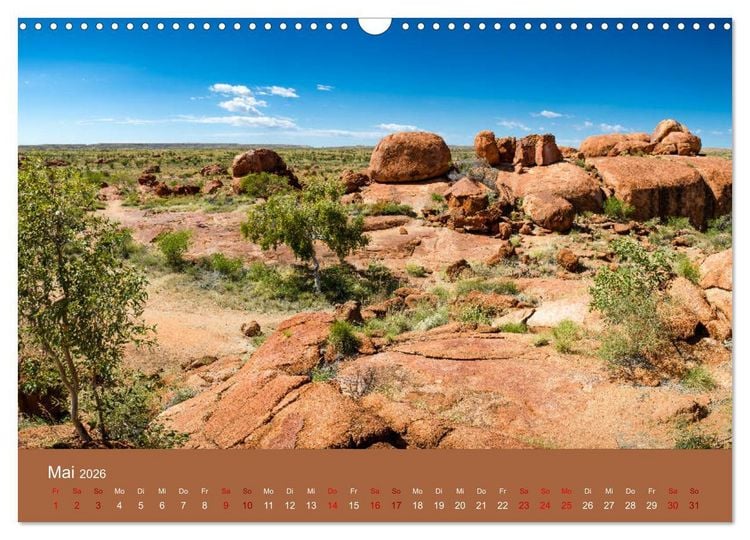 Produktbild: Down Under - Eine Reise durch Australien (Wandkalender 2026 DIN A3 quer), CALVENDO Monatskalender