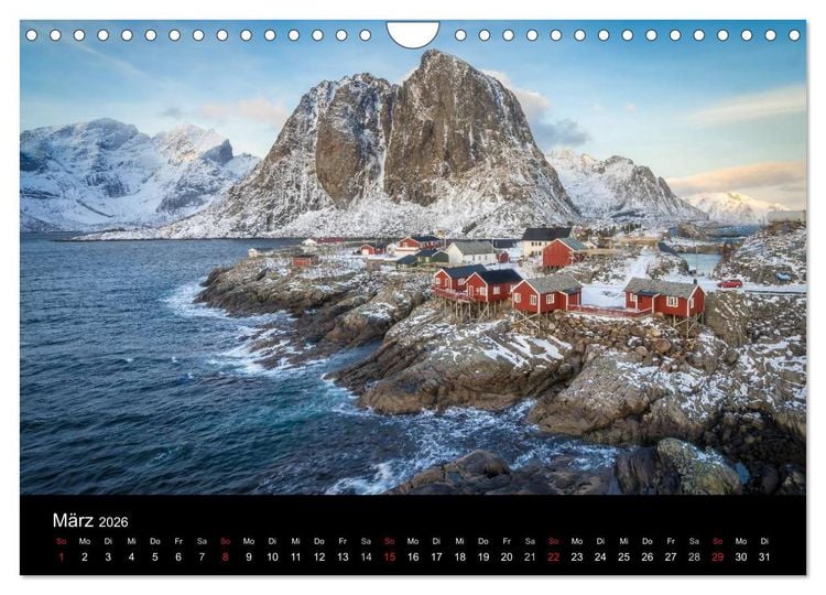 Produktbild: Lofoten Impressionen von Armin Fuchs (Wandkalender 2026 DIN A4 quer), CALVENDO Monatskalender