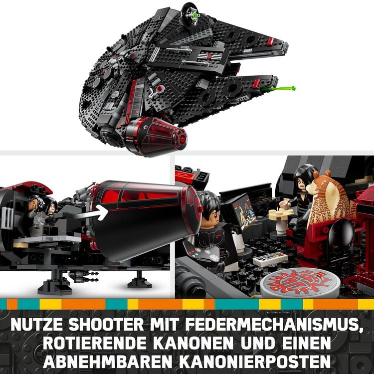 Produktbild: LEGO Star Wars 75389 Dunkler Millennium Falke - Spielzeug für Kinder