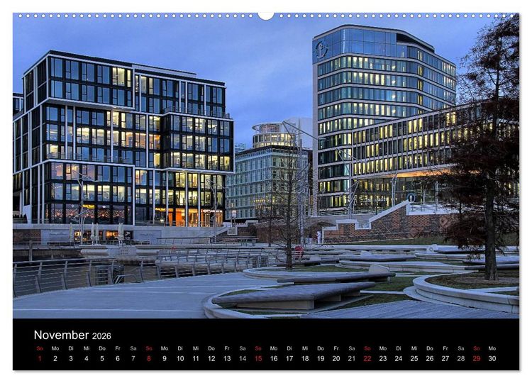 Produktbild: Hamburg (Wandkalender 2026 DIN A2 quer), CALVENDO Monatskalender