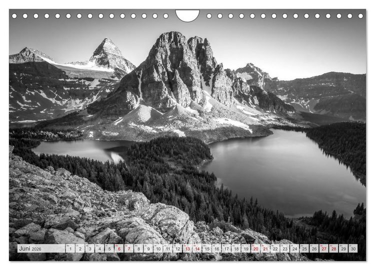 Produktbild: Monochrome Wonders (Wandkalender 2026 DIN A4 quer), CALVENDO Monatskalender