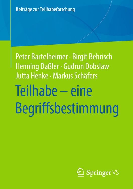 Produktbild: Teilhabe &ndash; eine Begriffsbestimmung