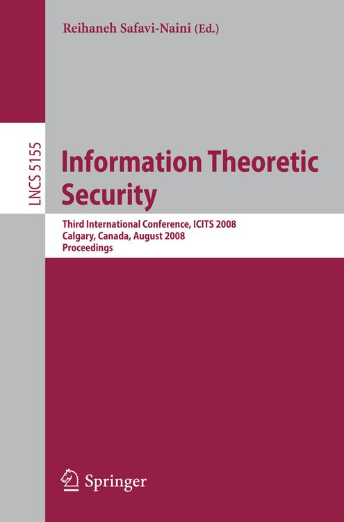Produktbild: Information Theoretic Security