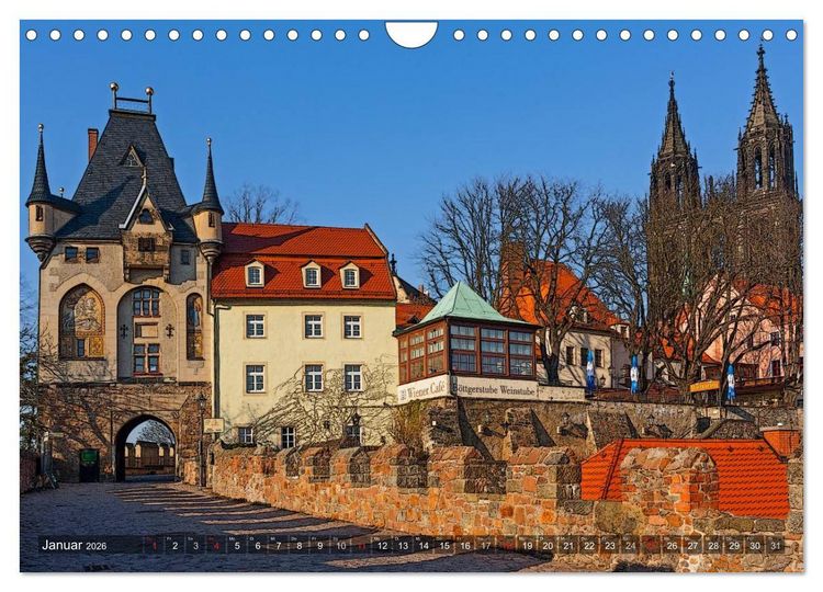 Produktbild: Das Jahr an der Elbe in Mei&szlig;en (Wandkalender 2026 DIN A4 quer), CALVENDO Monatskalender