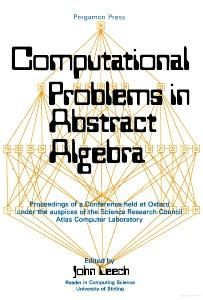 Produktbild: Computational Problems in Abstract Algebra