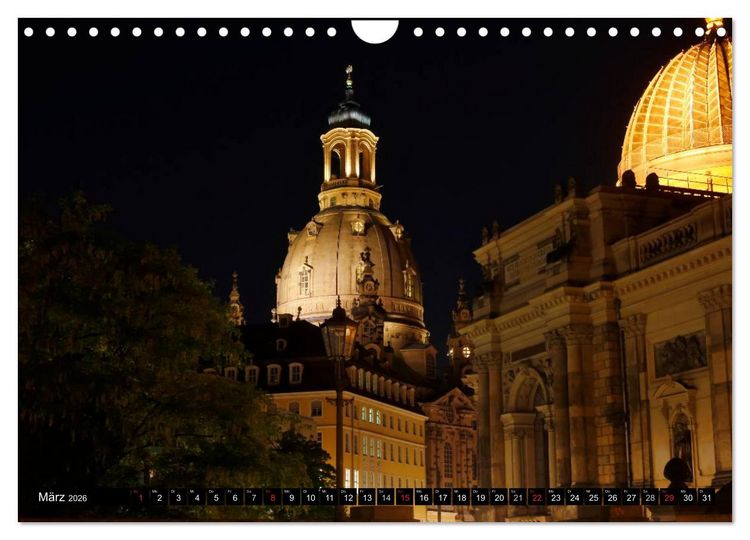 Produktbild: Elbflorenzansichten (Wandkalender 2026 DIN A4 quer), CALVENDO Monatskalender