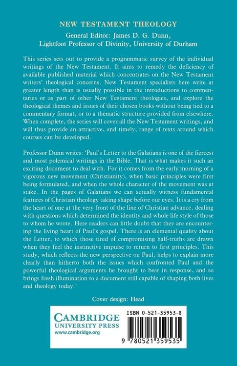 Produktbild: The Theology of Paul's Letter to the Galatians
