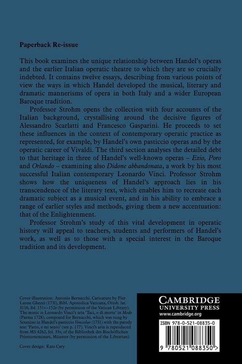 Produktbild: Essays on Handel and Italian Opera