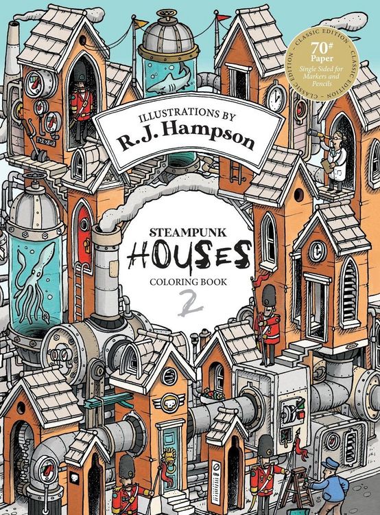 Produktbild: Steampunk Houses 2 Colouring Book