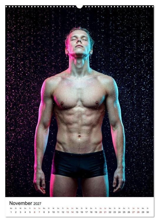 Produktbild: Im Bann des Wassers - Athletische &Auml;sthetik m&auml;nnlicher Schwimmer (Wandkalender 2027 DIN A2 hoch), CALVENDO Monatskalender
