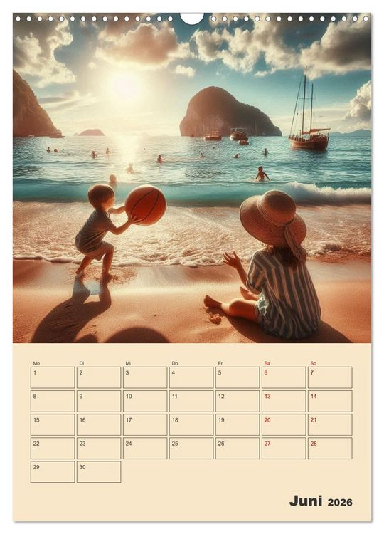 Produktbild: Fiktive Momente am Meer (Wandkalender 2026 DIN A3 hoch), CALVENDO Monatskalender