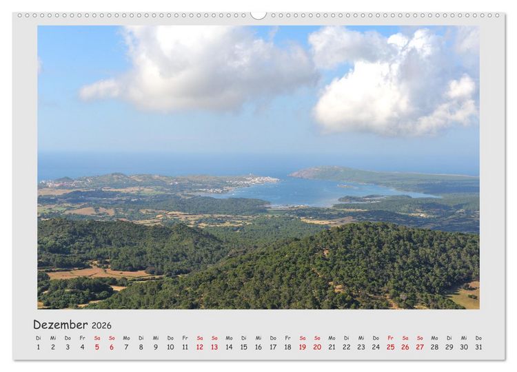 Produktbild: Menorca, die sch&ouml;ne Schwester (hochwertiger Premium Wandkalender 2026 DIN A2 quer), Kunstdruck in Hochglanz