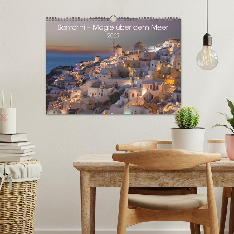 Produktbild: Santorini - Insel im Licht der &Auml;g&auml;is (Wandkalender 2027 DIN A3 quer), CALVENDO Monatskalender