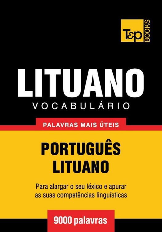 Produktbild: Vocabul&aacute;rio Portugu&ecirc;s-Lituano - 9000 palavras