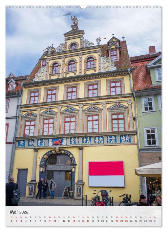 Produktbild: Erfurt - Zwischen Dom und Kr&auml;merbr&uuml;cke (Wandkalender 2026 DIN A2 hoch), CALVENDO Monatskalender